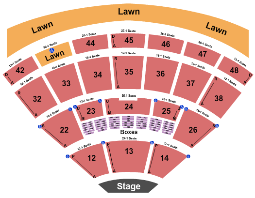 Blossom Music Center Thomas Rhett Seating Chart