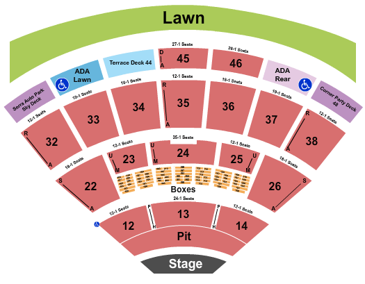 Blossom Music Center Thomas Rhett Seating Chart